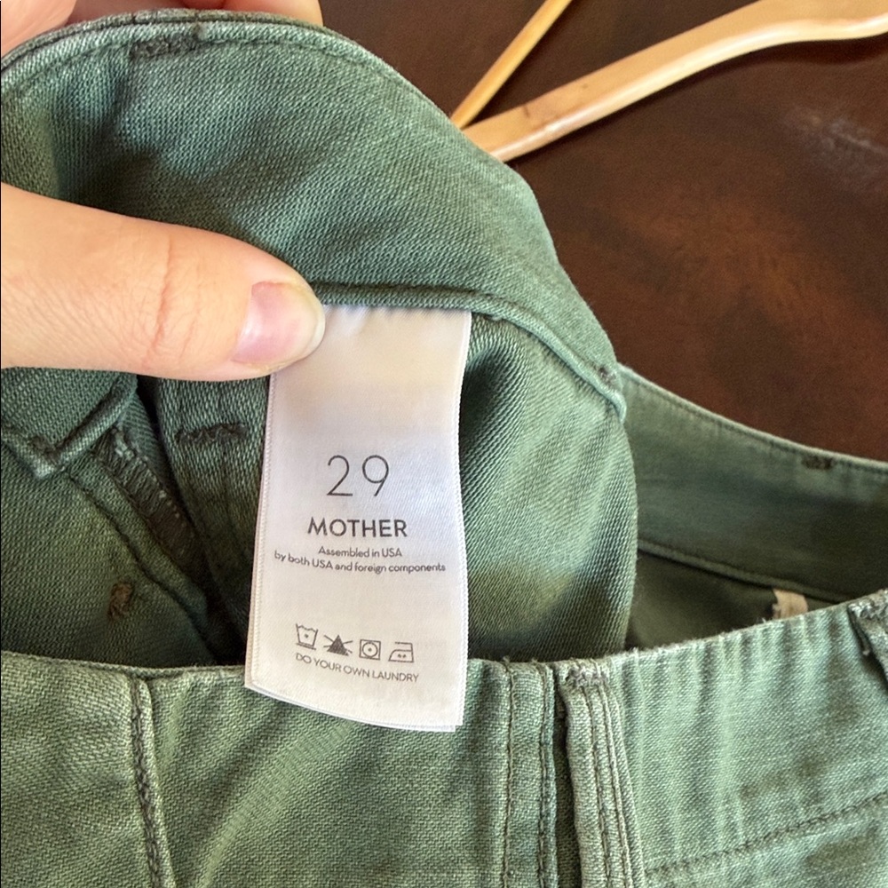 MOTHER Ankle Cropped Jeans in Sage - Picture 8 of 16